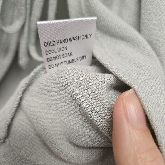 Princess Polly Womens Crop Top sz 6 / Medium Front Tie Mint Green - Picture 5 of 7